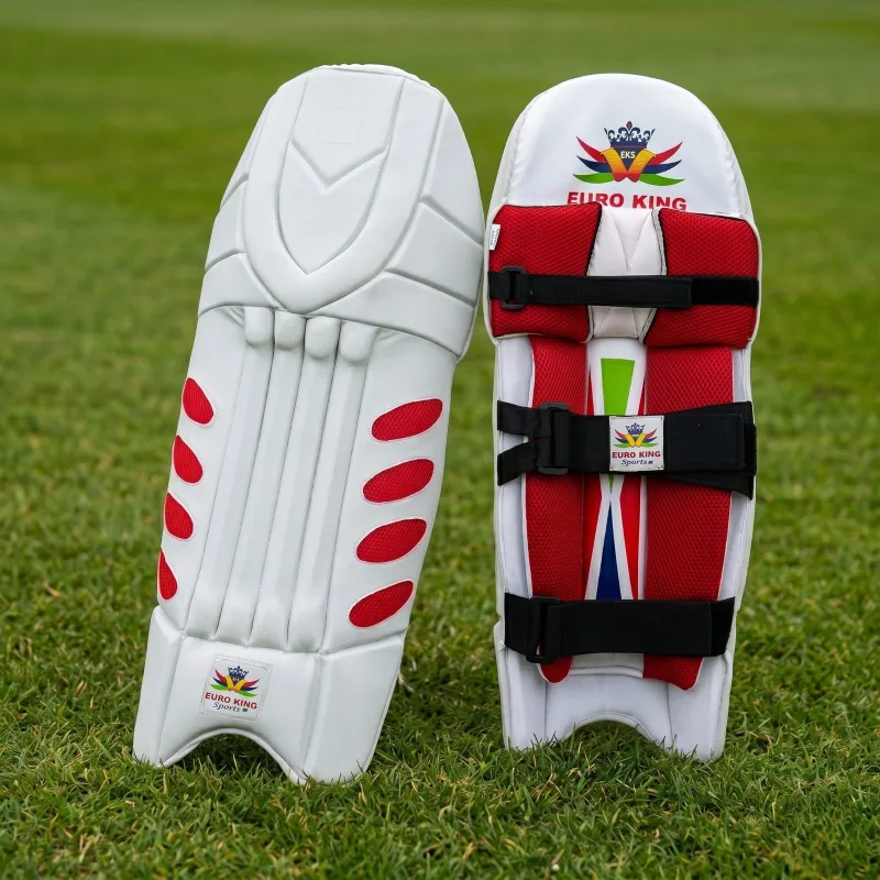 Batting Pad - Red Line White Adult
