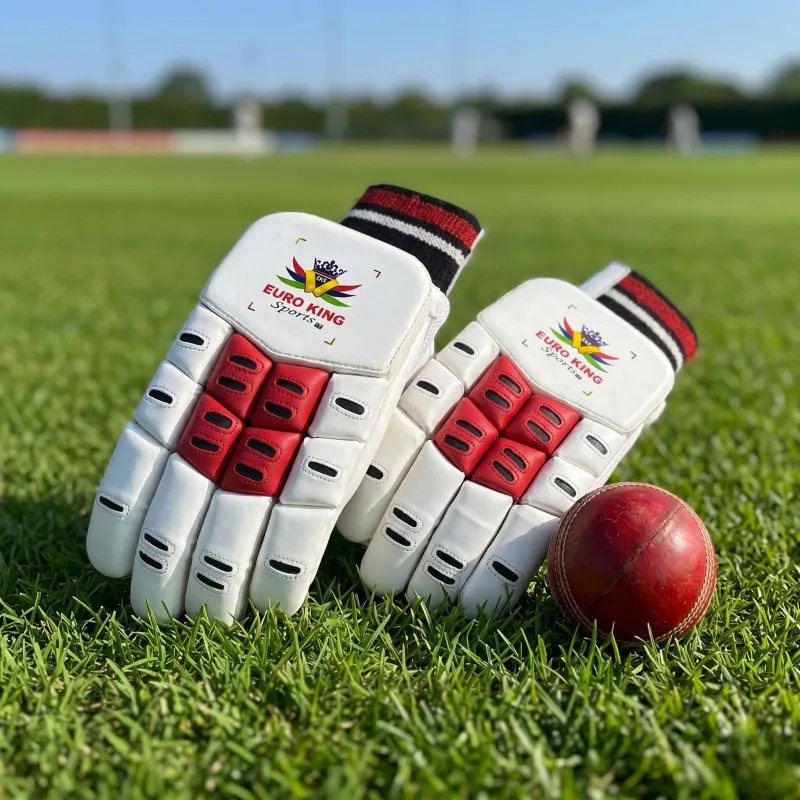 Gloves red and white Eks pro look - Image 2