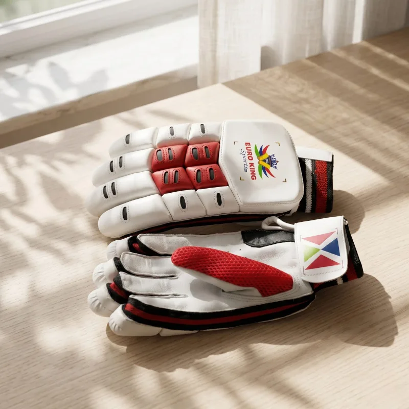 Gloves red and white Eks pro look - Image 3