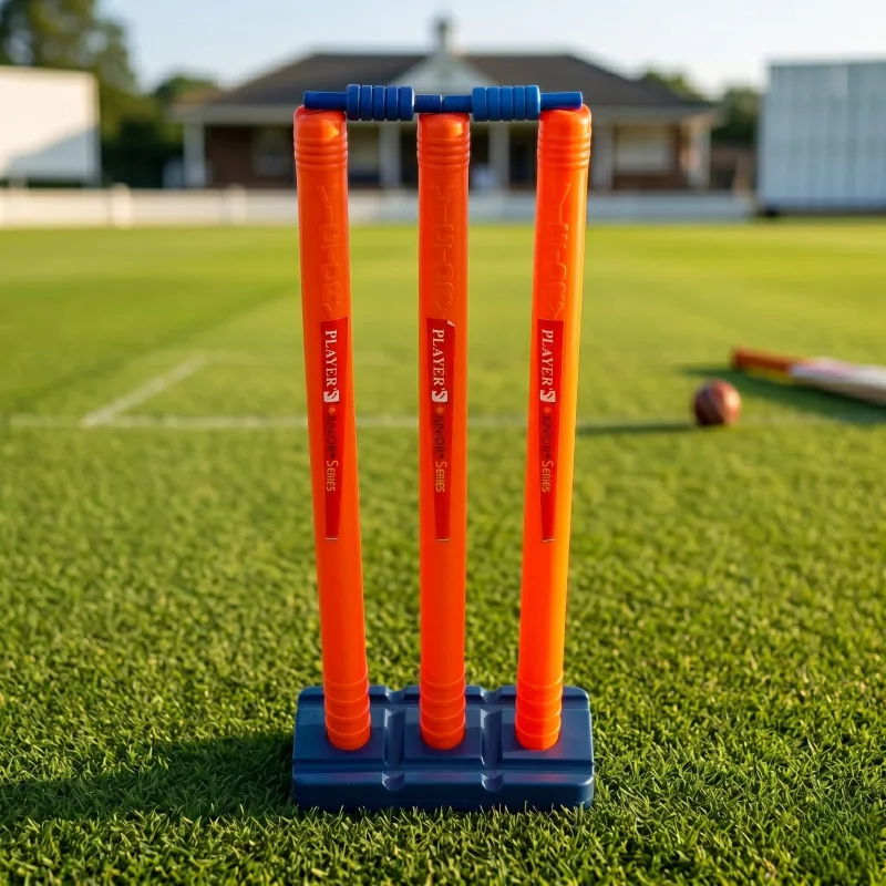 Plastic cricket wickets set with bails Fine quality plastic wickets - Image 4