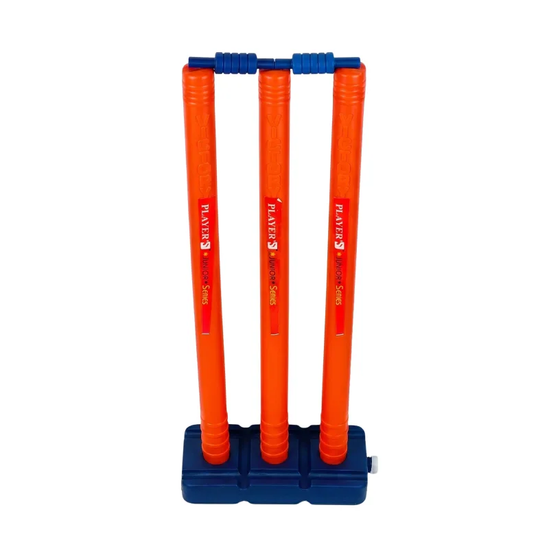 Plastic cricket wickets set with bails Fine quality plastic wickets