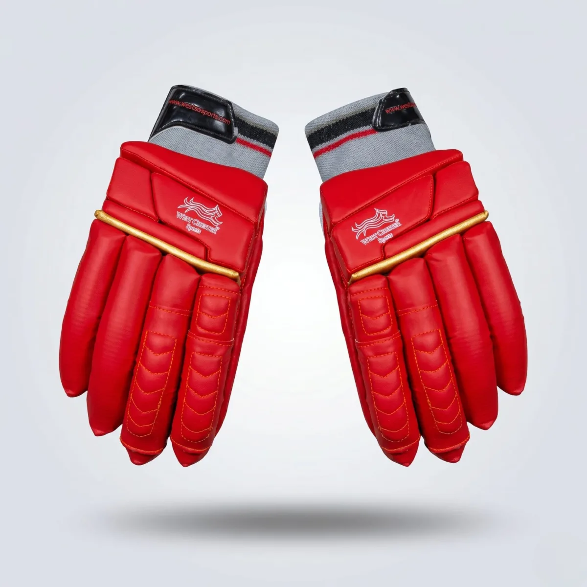 West Chester club’s players batting gloves Reddish look